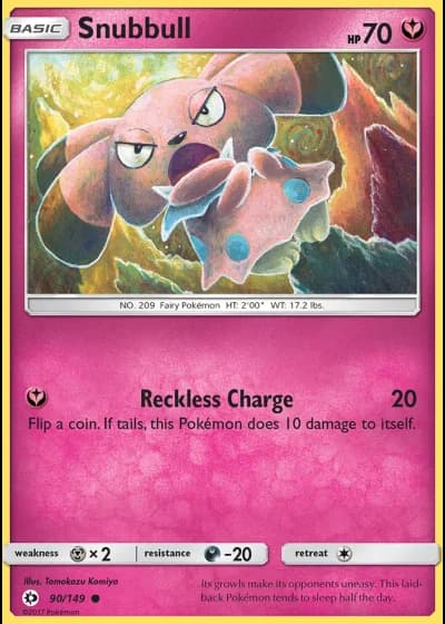 Snubbull #90/149 — Sun & Moon