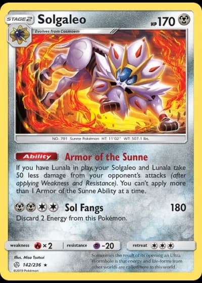Solgaleo #142/236 — Cosmic Eclipse