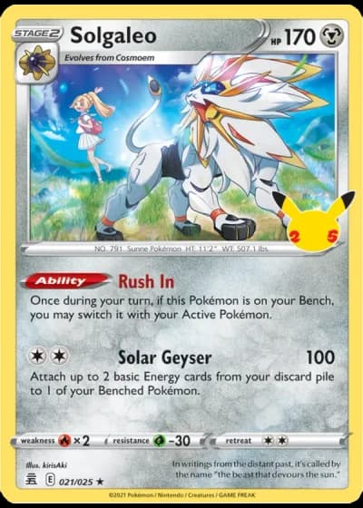 Solgaleo #21/25 — Celebrations