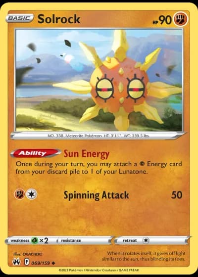 Solrock #069/159 — Crown Zenith