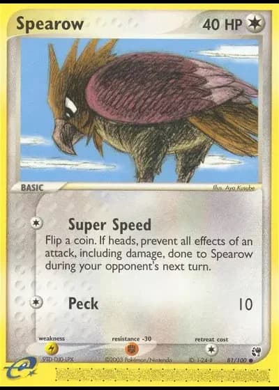 Spearow #81/100 — Sandstorm