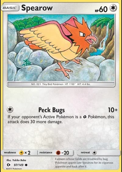 Spearow #97/149 — Sun & Moon