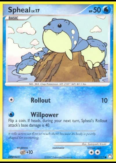 Spheal #102/123 — Mysterious Treasures