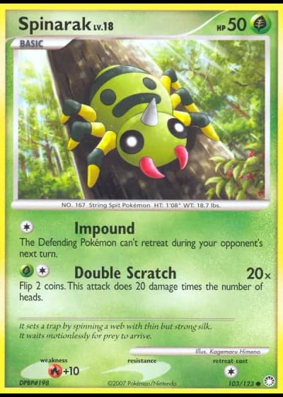 Spinarak #103/123 — Mysterious Treasures