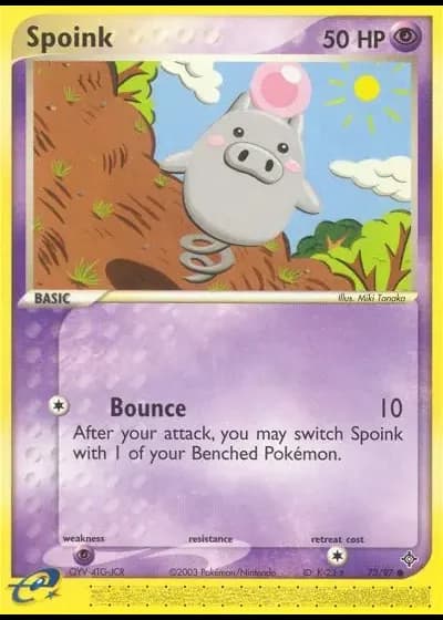 Spoink #73/97 — EX Drache