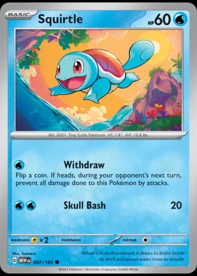 Squirtle #007/165 — 151