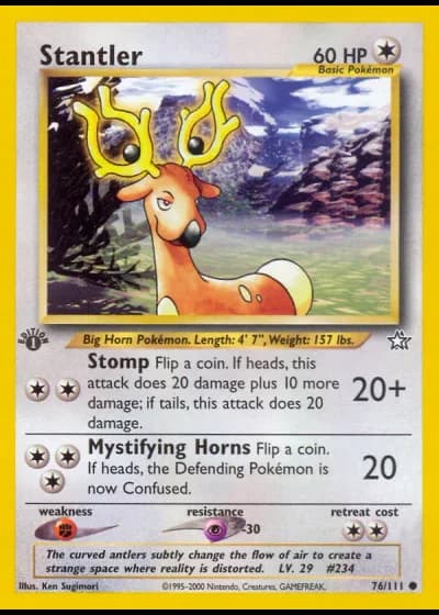 Stantler #76/111 — Neo Genesis