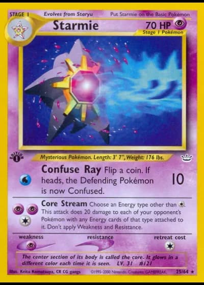 Starmie #25/64 — Neo Revelation