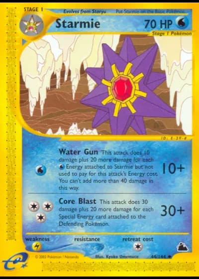 Starmie #44/144 — Skyridge