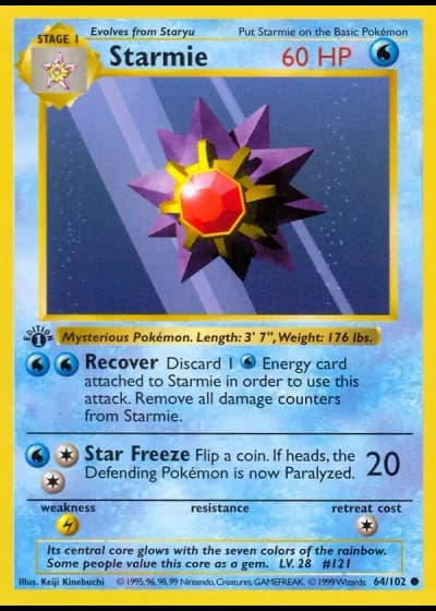 Starmie #64/102 — Grundset