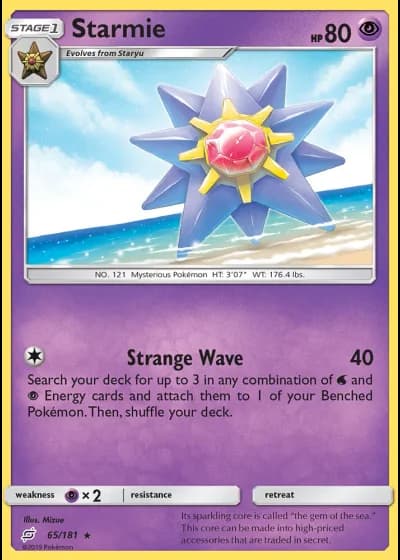 Starmie #65/181 — Team Up