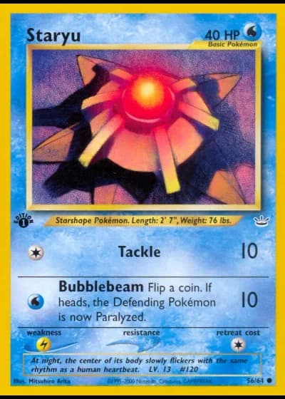 Staryu #56/64 — Neo Revelation