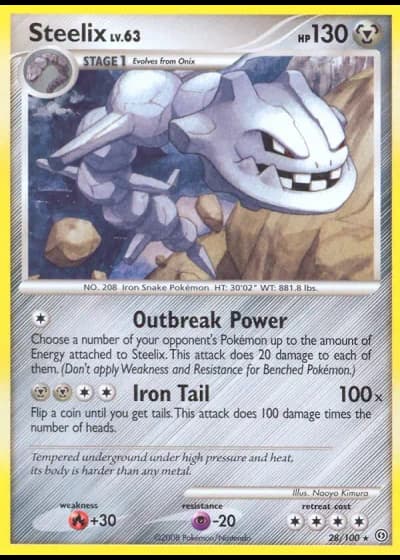 Steelix #28/100 — Stormfront
