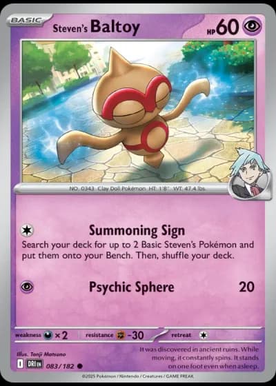 Steven's Baltoy #083/182 — Destined Rivals