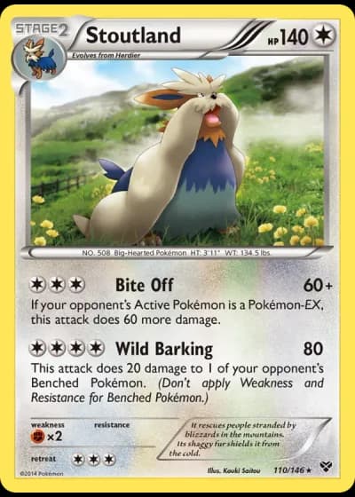 Stoutland #110/146 — XY