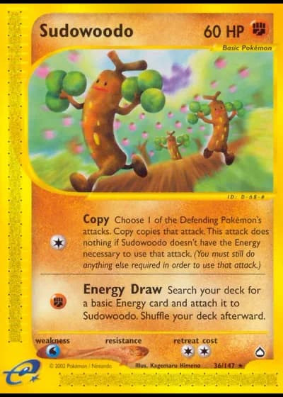 Sudowoodo #36/147 — Aquapolis