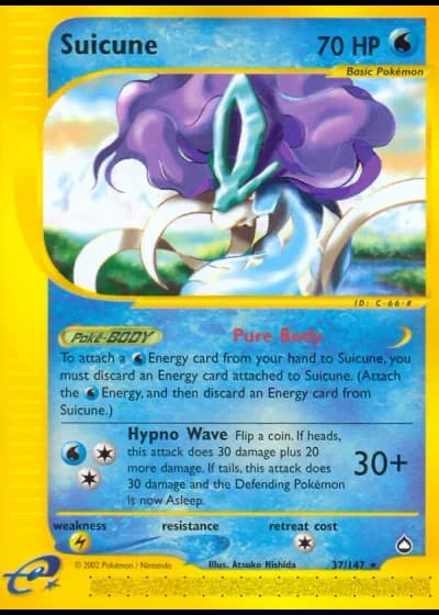 Suicune #37/147 — Aquapolis