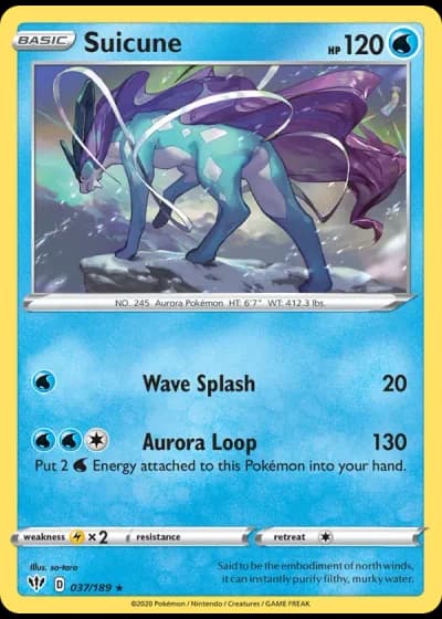 Suicune #37/189 — Darkness Ablaze
