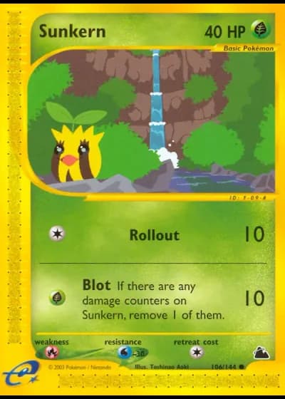 Sunkern #106/144 — Skyridge