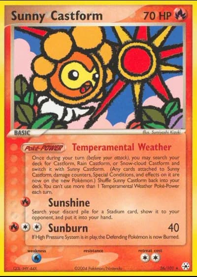 Sunny Castform #26/101 — EX Leggende Nascoste