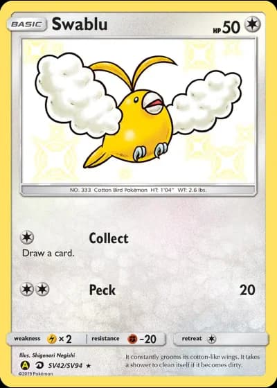 Swablu SV42/94 — Shiny Vault (Hidden Fates)