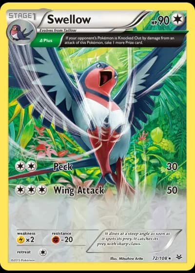 Swellow #72/108 — Roaring Skies