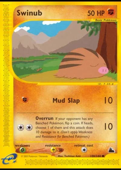 Swinub #108/144 — Skyridge