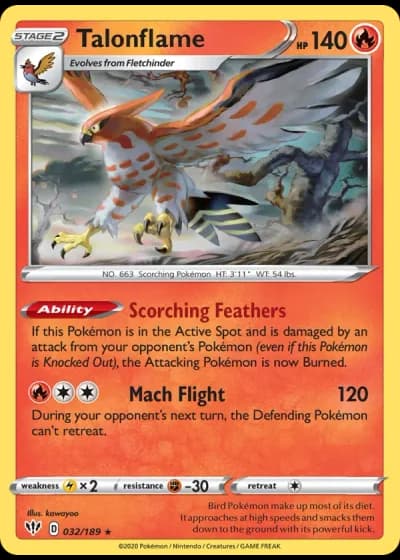 Talonflame #32/189 — Darkness Ablaze