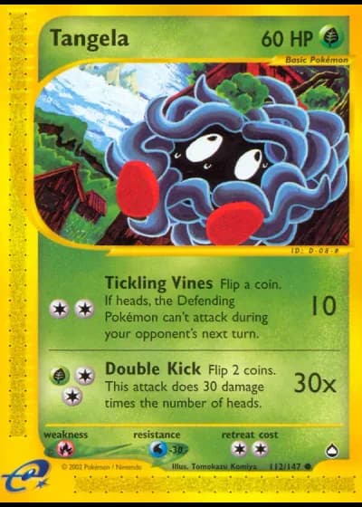 Tangela #112/147 — Aquapolis