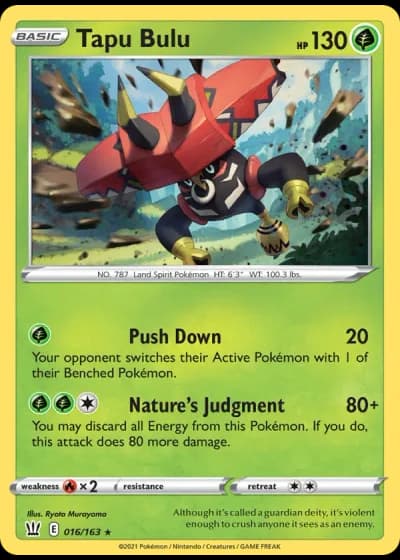 Tapu Bulu #16/163 — Battle Styles