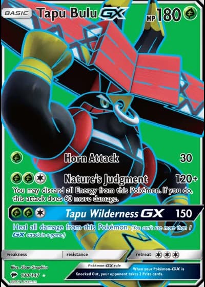 Tapu Bulu GX #130/147 — Burning Shadows
