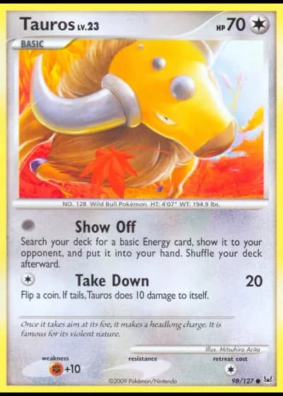 Tauros #98/127 — Platino