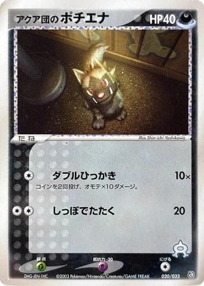 Team Aqua's Poochyena #20/33 — Aqua Deck Kit