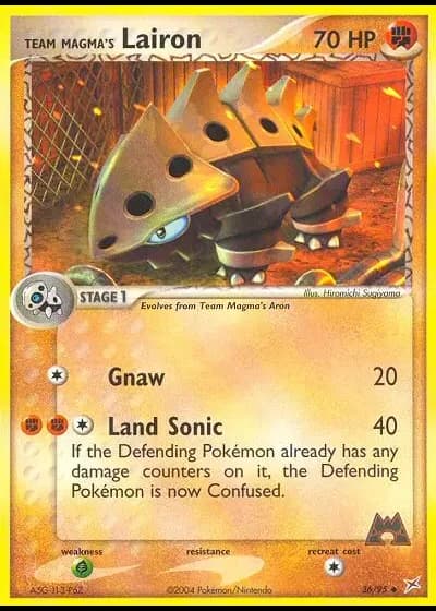 Team Magma's Lairon #36/95 — Team Magma vs Team Aqua