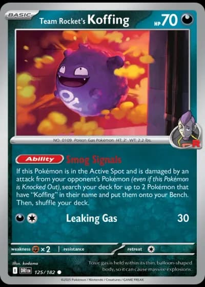 Team Rocket's Koffing #125/182 — Destined Rivals