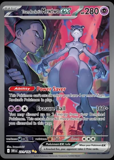 Team Rocket's Mewtwo ex #231 — Destined Rivals