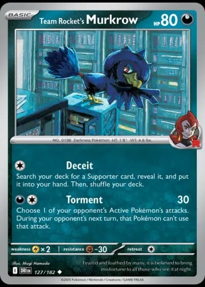 Team Rocket's Murkrow #127/182 — Destined Rivals