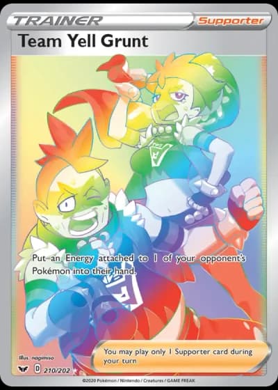Team Yell Grunt #210/202 — Sword & Shield