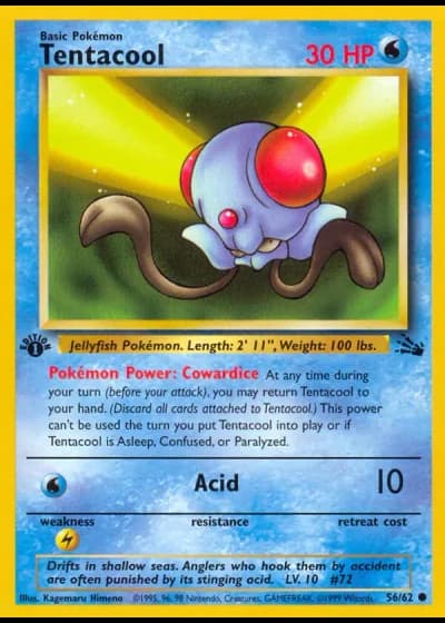 Tentacool #56/62 — Fossil