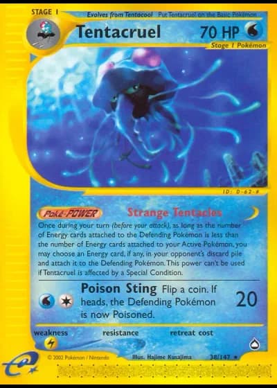 Tentacruel #38/147 — Aquapolis