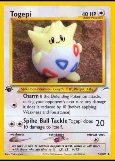 Togepi (1. Edition) #56/105 — Neo Destiny (1. Edition)