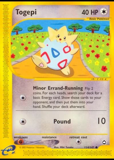 Togepi #114/147 — Aquapolis