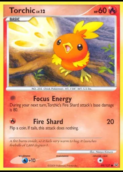 Torchic #99/127 — Platino