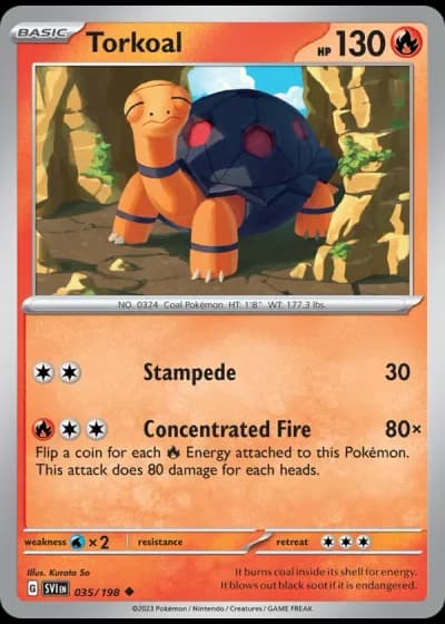 Torkoal #035/198 — Scarlet & Violet