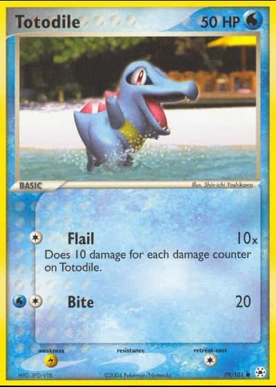 Totodile #79/101 — EX Leggende Nascoste