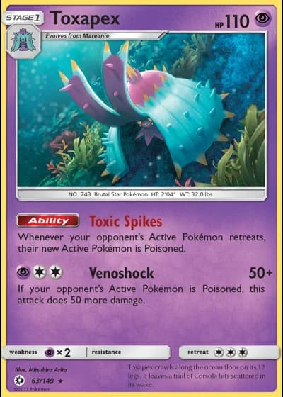 Toxapex #63/149 — Sun & Moon