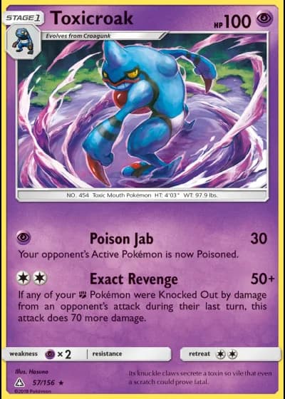 Toxicroak #57/156 — Ultra Prism