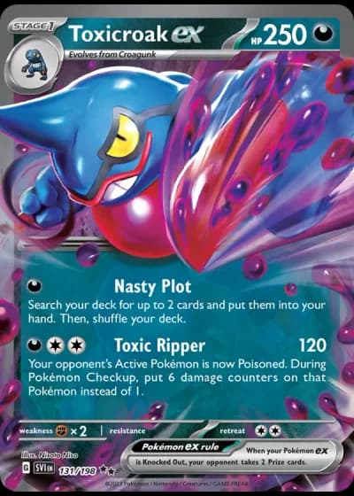 Toxicroak ex #131/198 — Scarlet & Violet