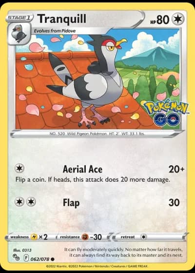 Tranquill #062/78 — Pokémon GO