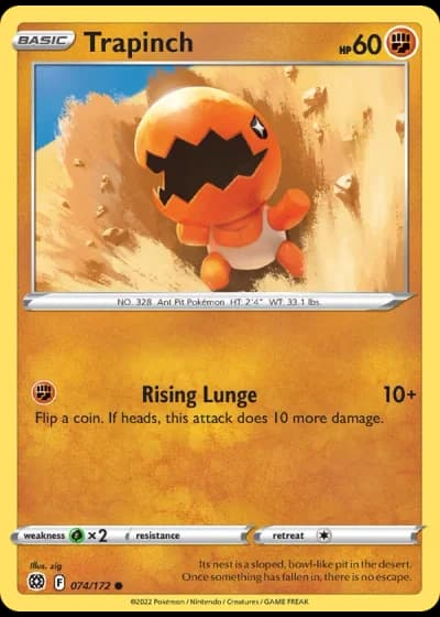 Trapinch #074/172 — Brilliant Stars